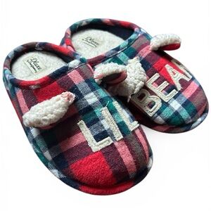 Dearfoams size 13-1 ‘Lil Bear’ red plaid Slippers

#kiddoscloset #dearforms